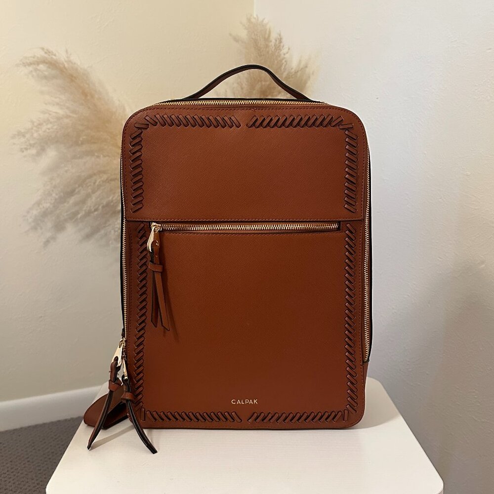 Calpak Kaya 15 inch Laptop Backpack // GINGER